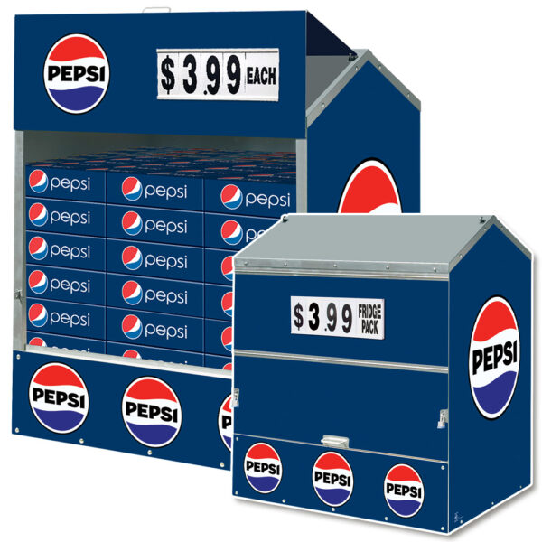 Pepsi Steel Master Dock Locker Outdoor Beverage Display