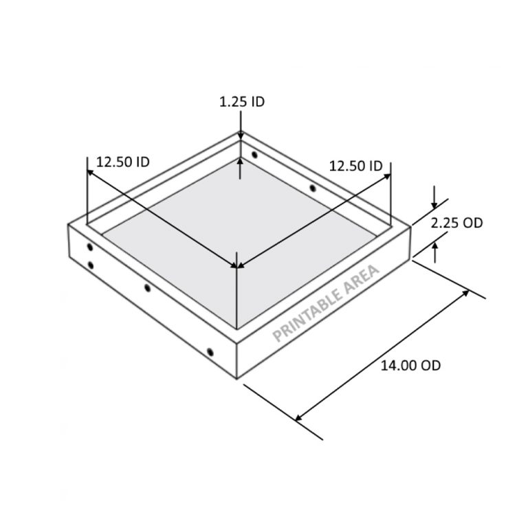 4-post 14-inch Wood Display Rack - Intermarket Technology