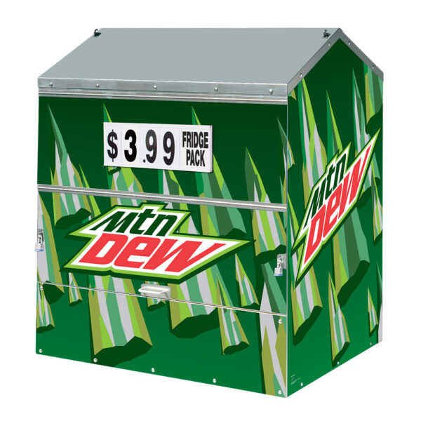 Mountain Dew Steel Master Dock Locker® Outdoor Beverage Display - Image 2