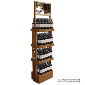 Vintage SideBrander Wine Display Rack