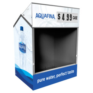 Aquafina Steel Master Dock Locker outdoor beverage display by InterMarket Technology