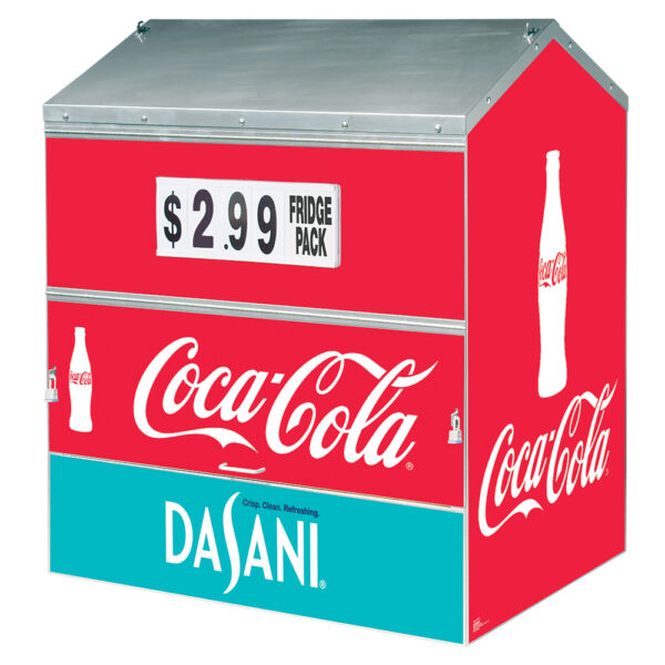 Coca-Cola / Dasani Steel Master Dock Locker® Outdoor Beverage Display - Image 2