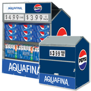 Pepsi / Aquafina Steel Master Dock Locker Outdoor Beverage Display