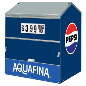 Pepsi / Aquafina Steel Master Dock Locker Outdoor Beverage Display