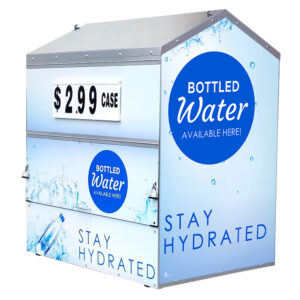 Bottled Water Steel Master Dock Locker Outdoor Beverage Display