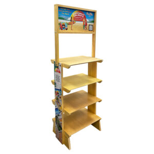 SideBrander Edgeless Shelf 20-Inch Wood Display Rack