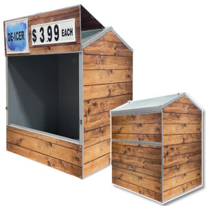 Wood Planks Steel Master Dock Locker Product Display