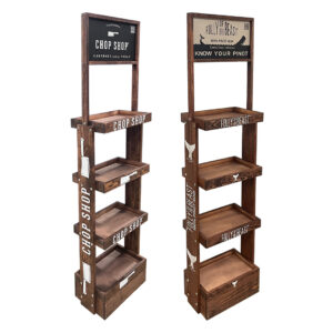 Vintage SideBrander Wine Display Racks